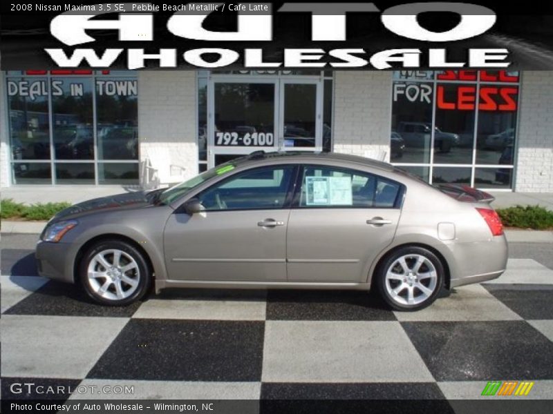 Pebble Beach Metallic / Cafe Latte 2008 Nissan Maxima 3.5 SE