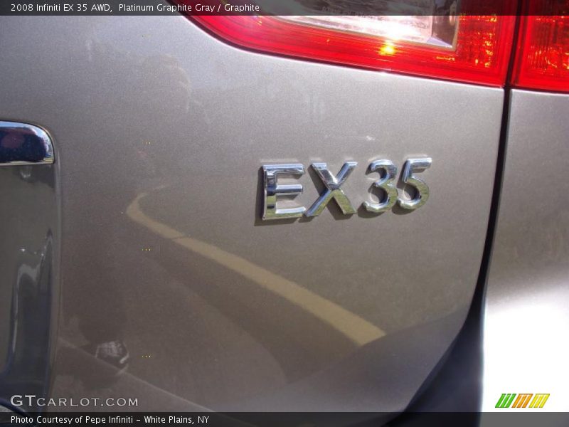Platinum Graphite Gray / Graphite 2008 Infiniti EX 35 AWD