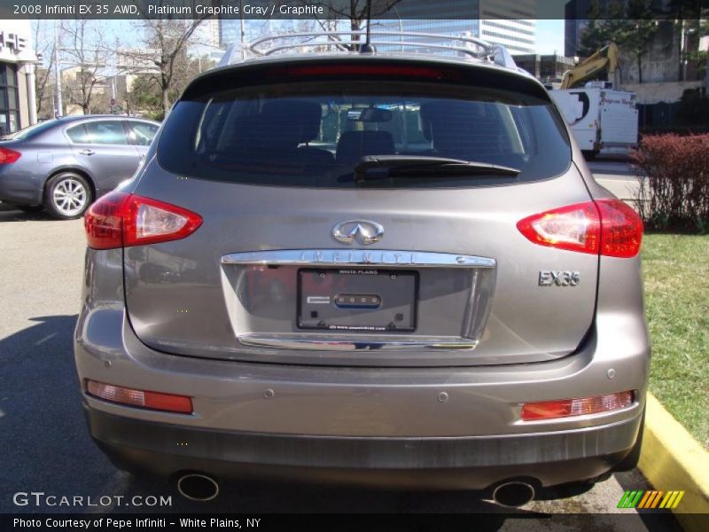 Platinum Graphite Gray / Graphite 2008 Infiniti EX 35 AWD