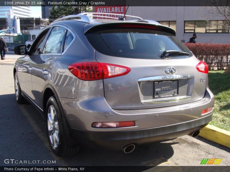 Platinum Graphite Gray / Graphite 2008 Infiniti EX 35 AWD