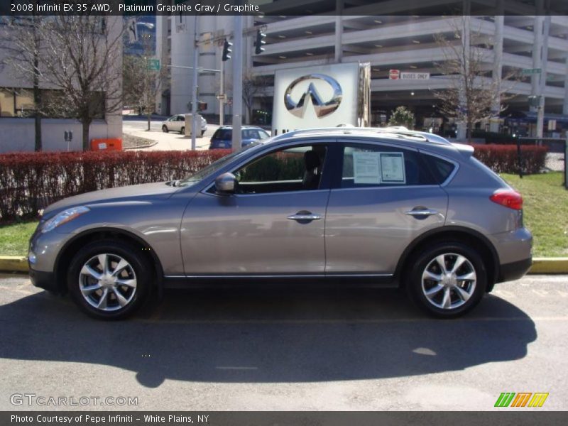 Platinum Graphite Gray / Graphite 2008 Infiniti EX 35 AWD