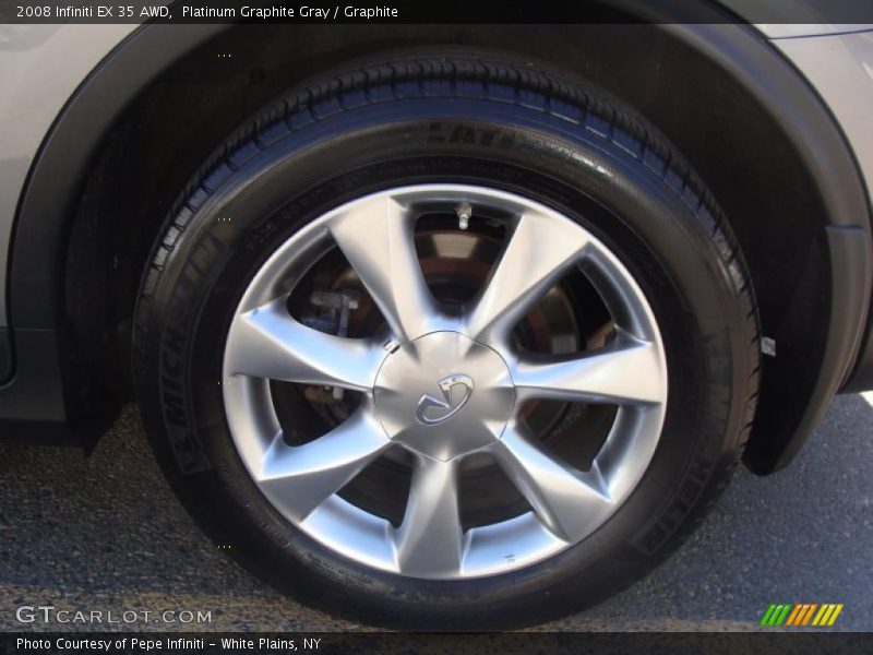 Platinum Graphite Gray / Graphite 2008 Infiniti EX 35 AWD