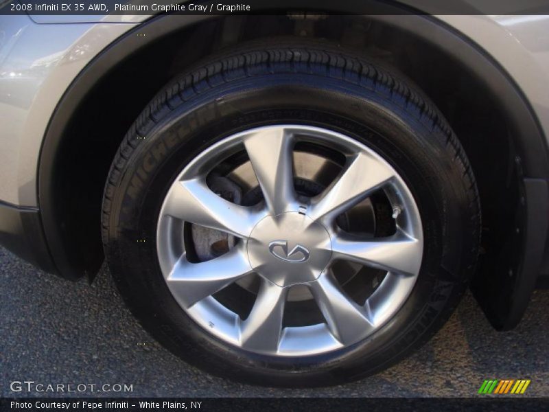 Platinum Graphite Gray / Graphite 2008 Infiniti EX 35 AWD