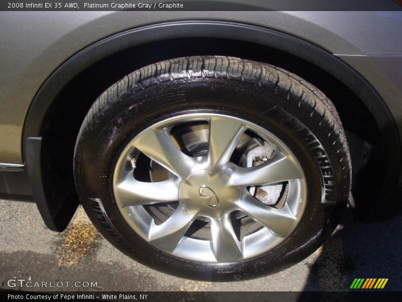 Platinum Graphite Gray / Graphite 2008 Infiniti EX 35 AWD