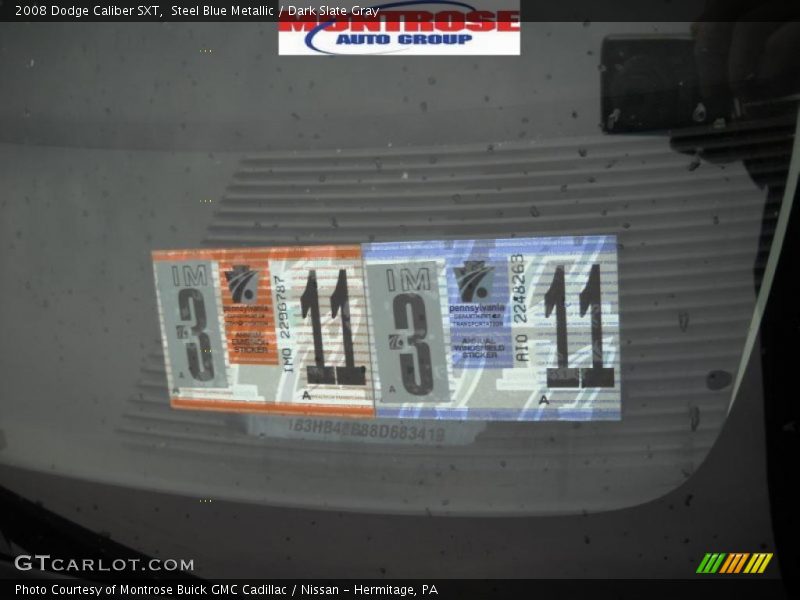 Steel Blue Metallic / Dark Slate Gray 2008 Dodge Caliber SXT