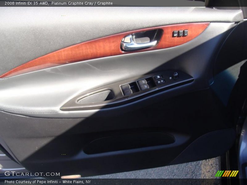 Platinum Graphite Gray / Graphite 2008 Infiniti EX 35 AWD