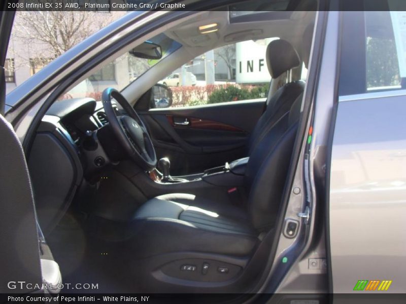 Platinum Graphite Gray / Graphite 2008 Infiniti EX 35 AWD