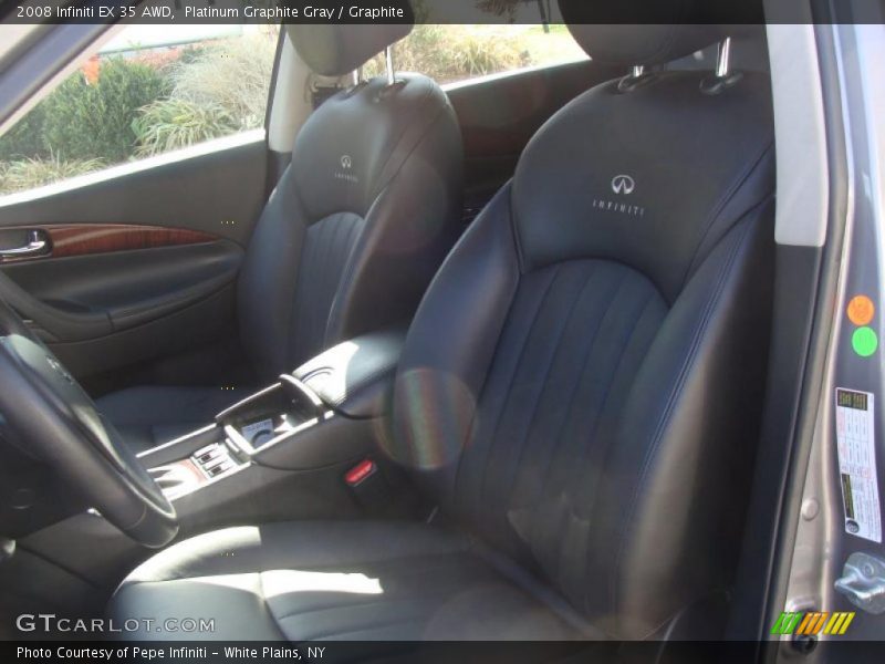 Platinum Graphite Gray / Graphite 2008 Infiniti EX 35 AWD