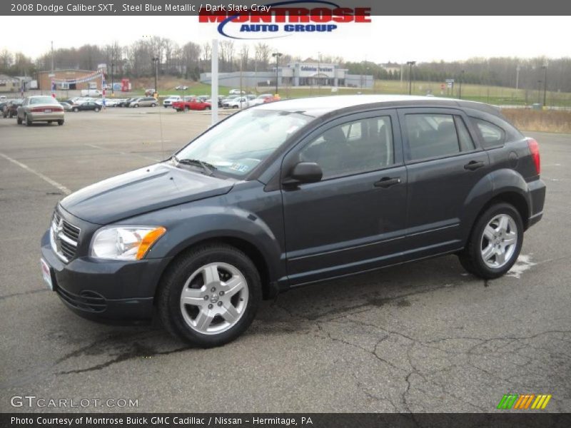 Steel Blue Metallic / Dark Slate Gray 2008 Dodge Caliber SXT