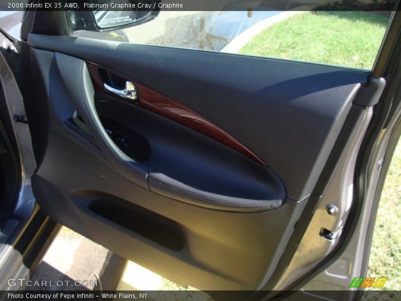 Platinum Graphite Gray / Graphite 2008 Infiniti EX 35 AWD