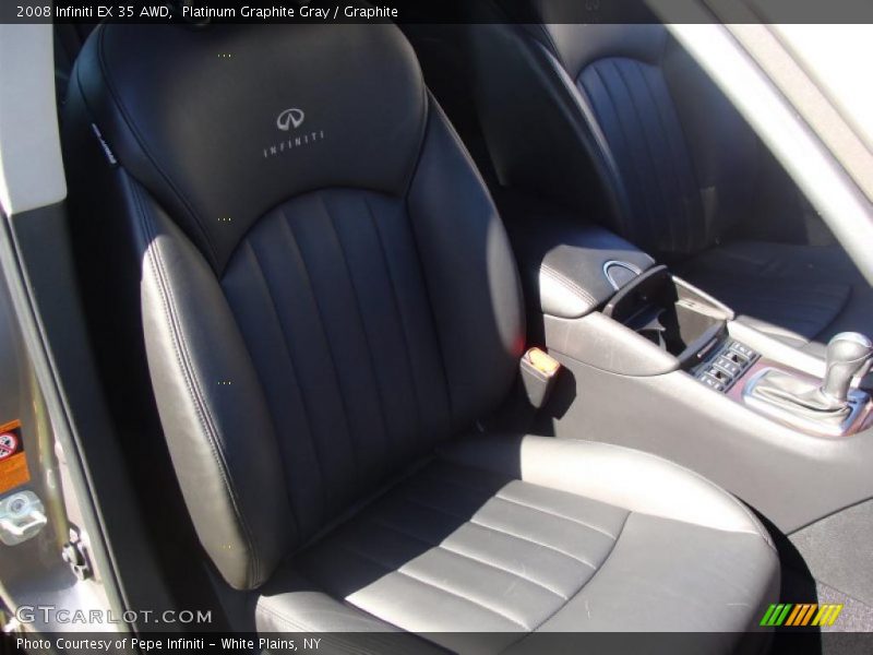 Platinum Graphite Gray / Graphite 2008 Infiniti EX 35 AWD