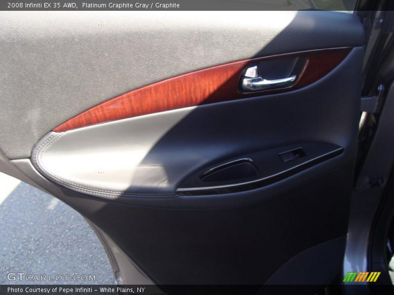 Platinum Graphite Gray / Graphite 2008 Infiniti EX 35 AWD