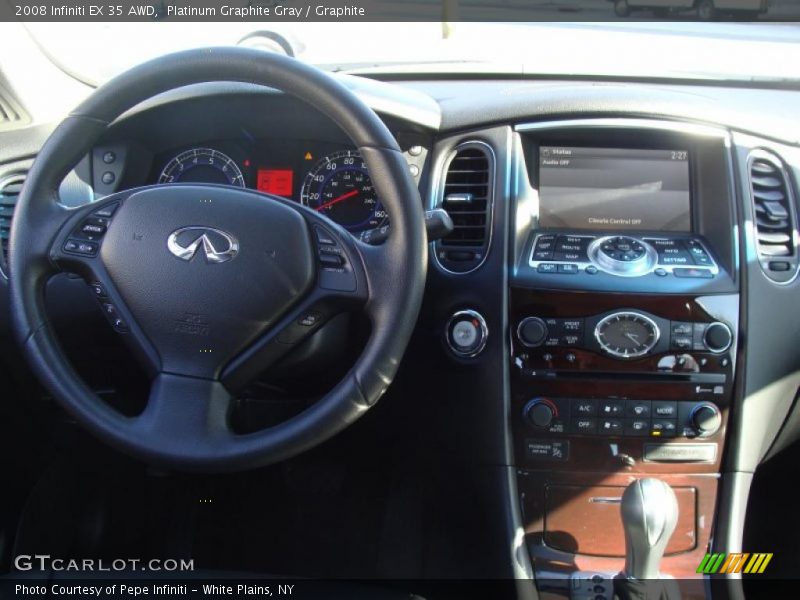 Platinum Graphite Gray / Graphite 2008 Infiniti EX 35 AWD
