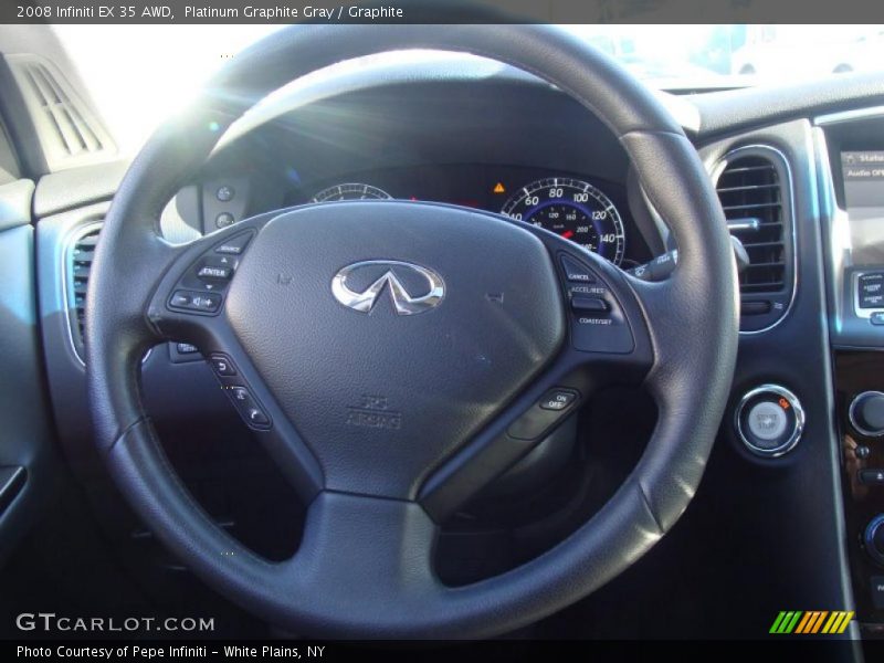 Platinum Graphite Gray / Graphite 2008 Infiniti EX 35 AWD