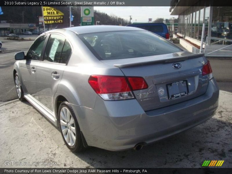 Steel Silver Metallic / Off Black 2010 Subaru Legacy 2.5i Limited Sedan