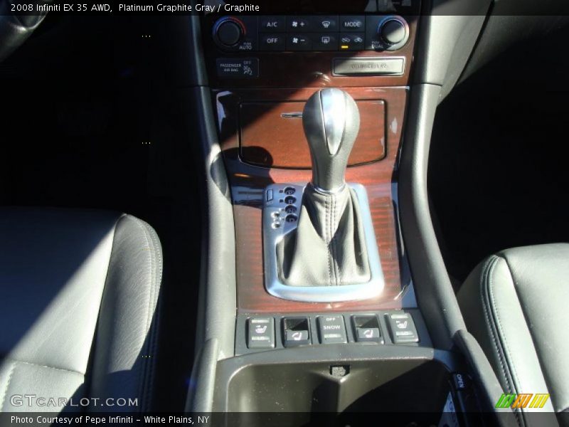 Platinum Graphite Gray / Graphite 2008 Infiniti EX 35 AWD