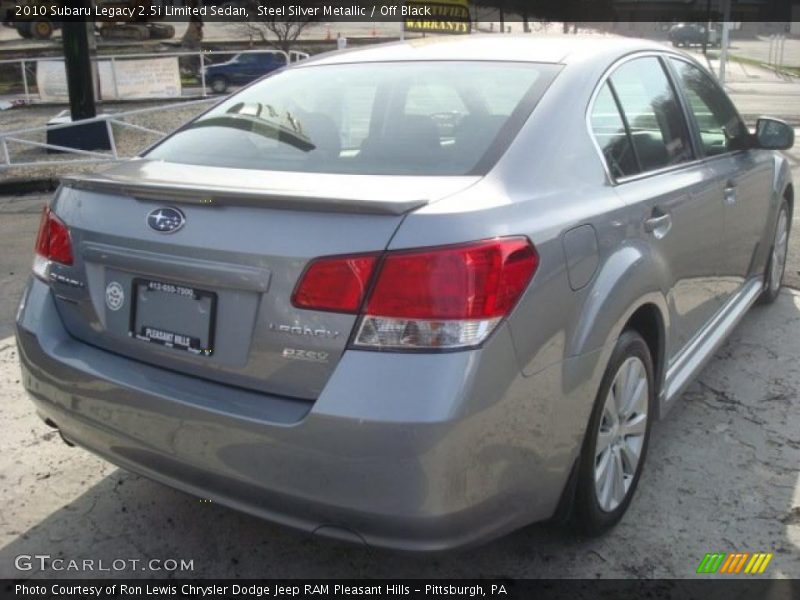 Steel Silver Metallic / Off Black 2010 Subaru Legacy 2.5i Limited Sedan