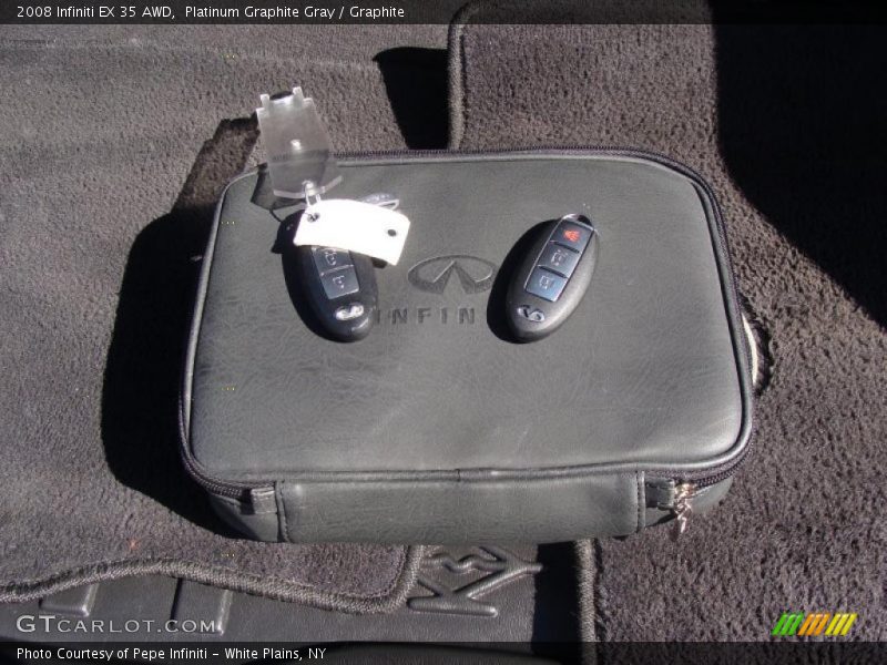 Platinum Graphite Gray / Graphite 2008 Infiniti EX 35 AWD