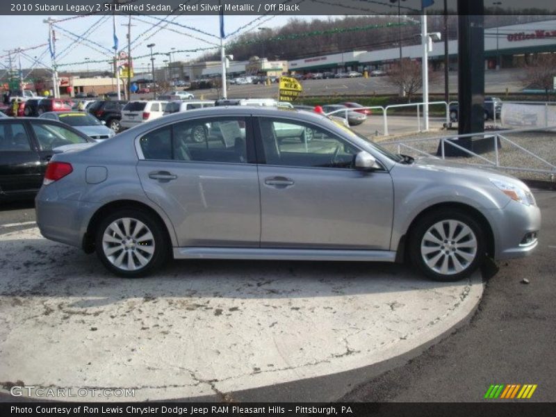 Steel Silver Metallic / Off Black 2010 Subaru Legacy 2.5i Limited Sedan