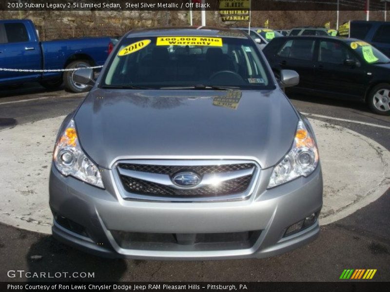 Steel Silver Metallic / Off Black 2010 Subaru Legacy 2.5i Limited Sedan