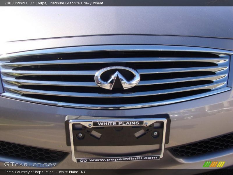 Platinum Graphite Gray / Wheat 2008 Infiniti G 37 Coupe