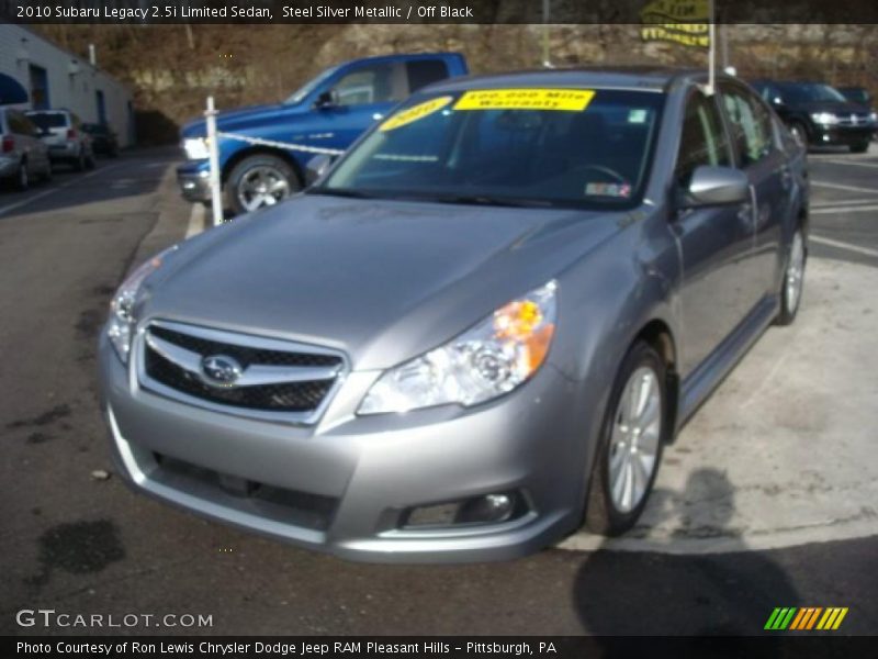 Steel Silver Metallic / Off Black 2010 Subaru Legacy 2.5i Limited Sedan