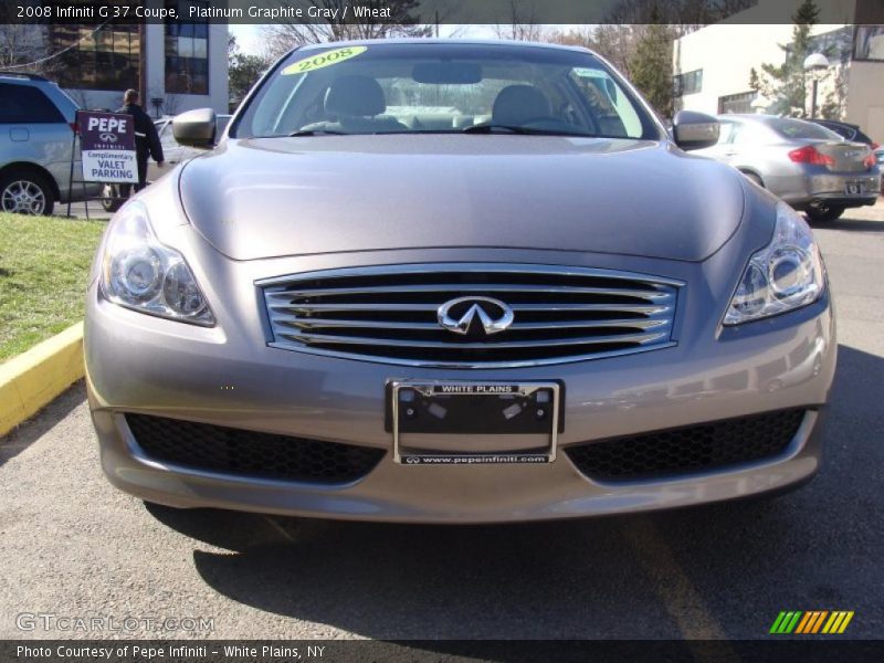 Platinum Graphite Gray / Wheat 2008 Infiniti G 37 Coupe