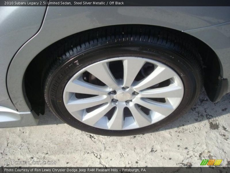 Steel Silver Metallic / Off Black 2010 Subaru Legacy 2.5i Limited Sedan