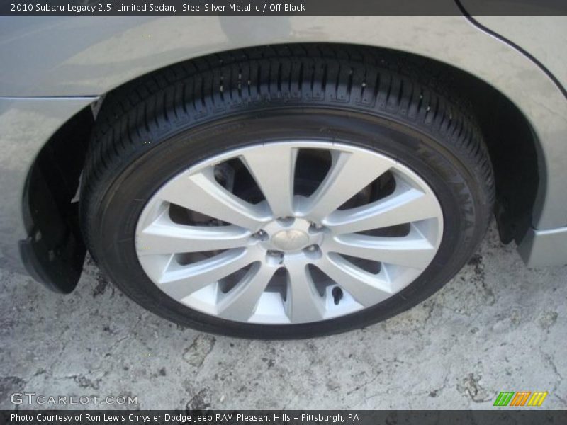 Steel Silver Metallic / Off Black 2010 Subaru Legacy 2.5i Limited Sedan