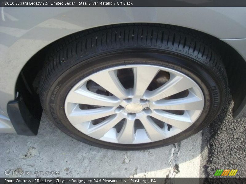 Steel Silver Metallic / Off Black 2010 Subaru Legacy 2.5i Limited Sedan