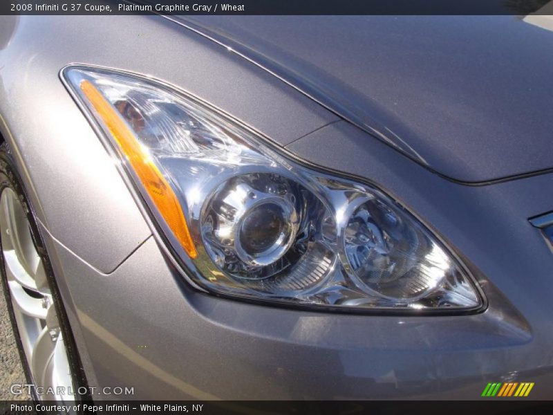 Platinum Graphite Gray / Wheat 2008 Infiniti G 37 Coupe