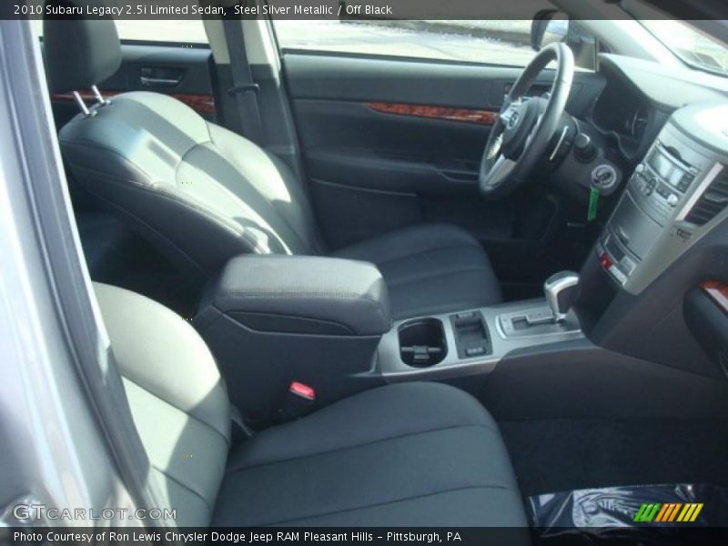 Steel Silver Metallic / Off Black 2010 Subaru Legacy 2.5i Limited Sedan