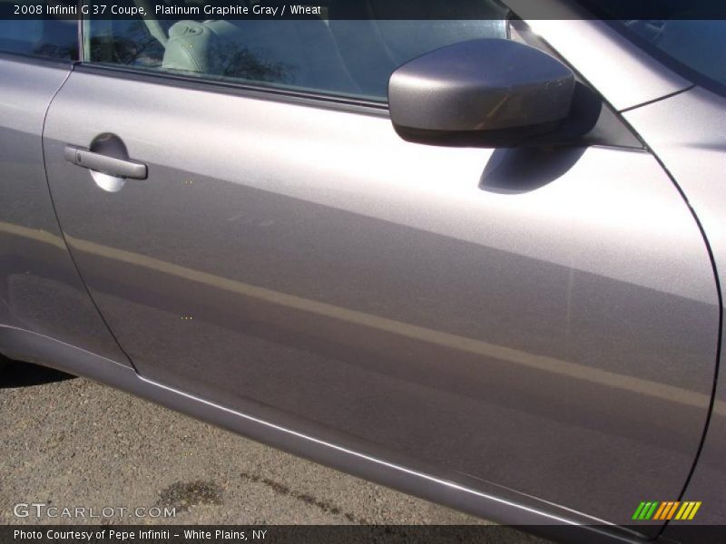 Platinum Graphite Gray / Wheat 2008 Infiniti G 37 Coupe