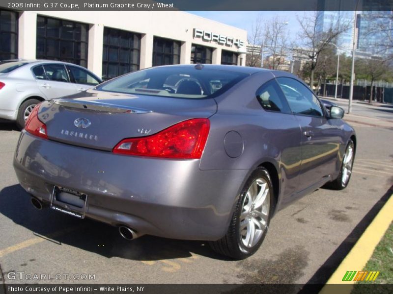 Platinum Graphite Gray / Wheat 2008 Infiniti G 37 Coupe