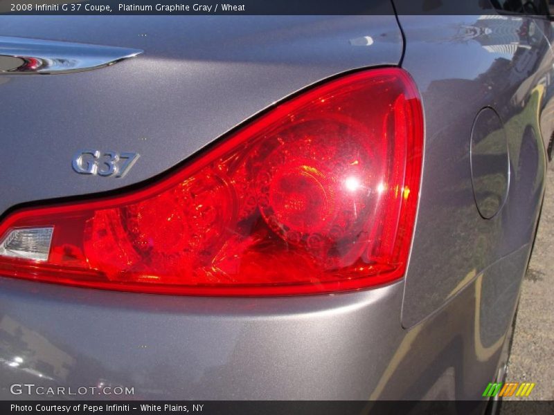 Platinum Graphite Gray / Wheat 2008 Infiniti G 37 Coupe