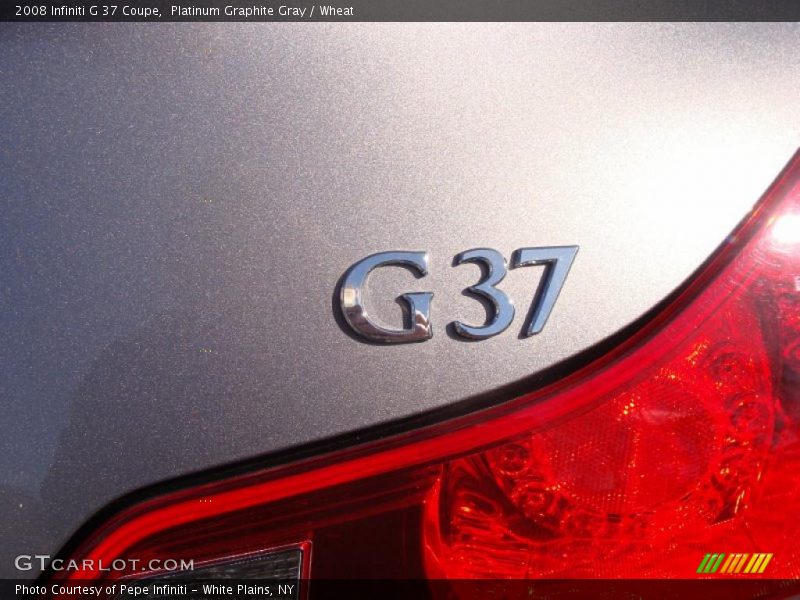 Platinum Graphite Gray / Wheat 2008 Infiniti G 37 Coupe