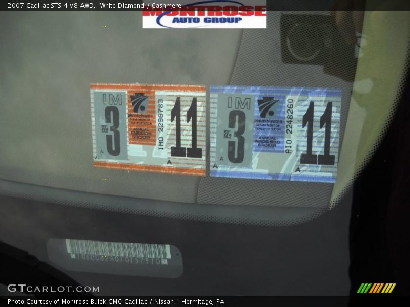 White Diamond / Cashmere 2007 Cadillac STS 4 V8 AWD