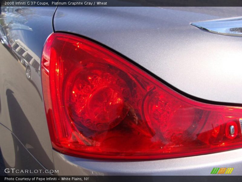 Platinum Graphite Gray / Wheat 2008 Infiniti G 37 Coupe