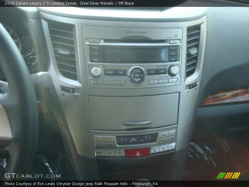 Steel Silver Metallic / Off Black 2010 Subaru Legacy 2.5i Limited Sedan