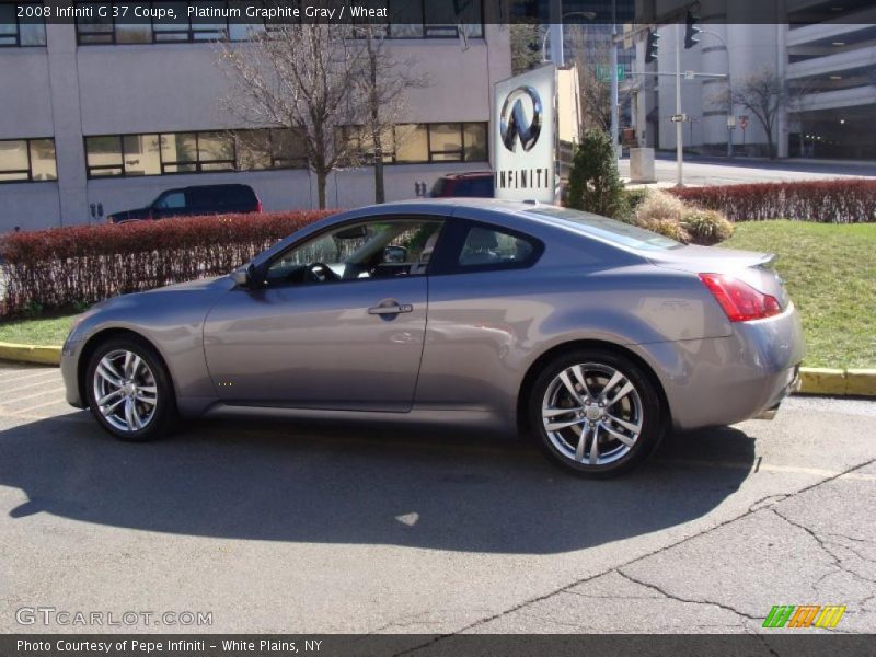 Platinum Graphite Gray / Wheat 2008 Infiniti G 37 Coupe