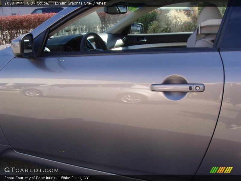 Platinum Graphite Gray / Wheat 2008 Infiniti G 37 Coupe