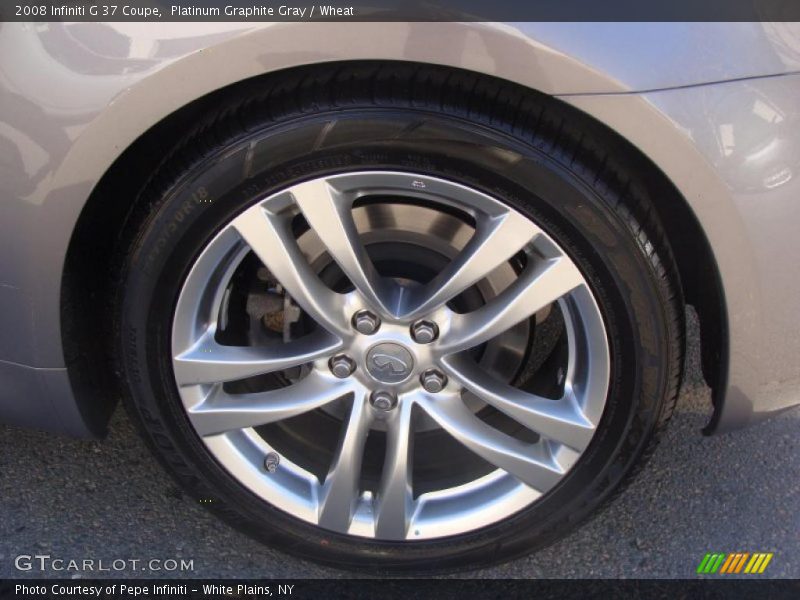 Platinum Graphite Gray / Wheat 2008 Infiniti G 37 Coupe