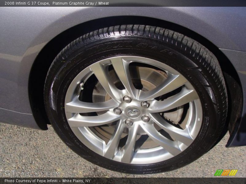 Platinum Graphite Gray / Wheat 2008 Infiniti G 37 Coupe