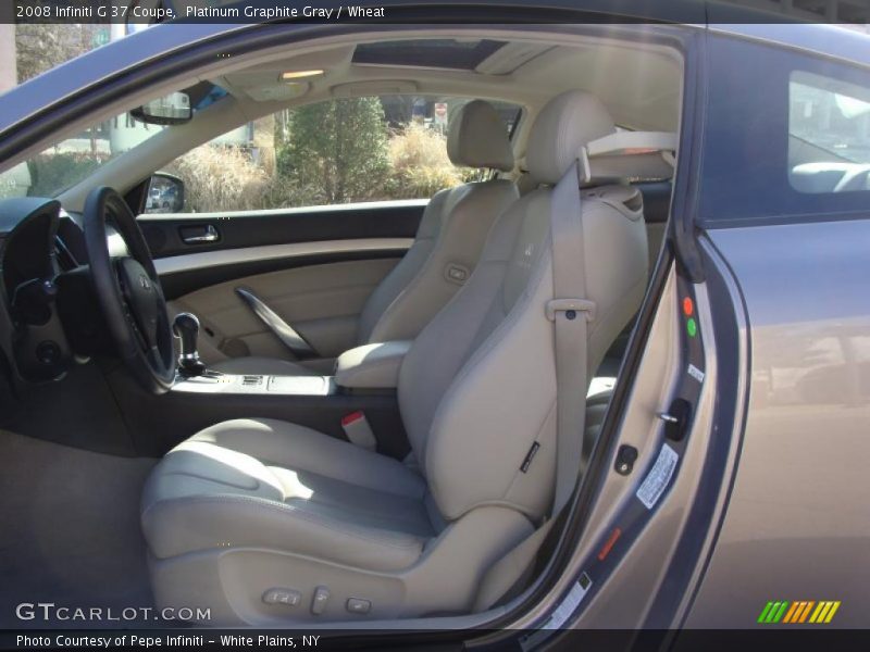 Platinum Graphite Gray / Wheat 2008 Infiniti G 37 Coupe