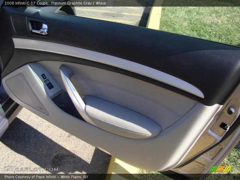 Platinum Graphite Gray / Wheat 2008 Infiniti G 37 Coupe