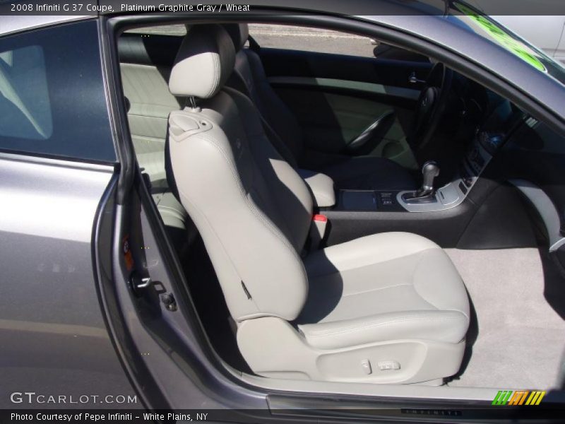 Platinum Graphite Gray / Wheat 2008 Infiniti G 37 Coupe