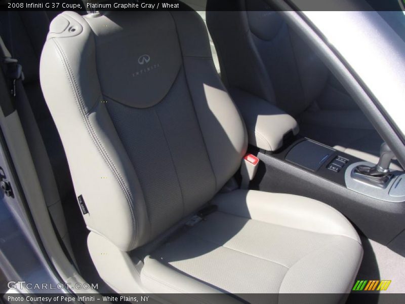 Platinum Graphite Gray / Wheat 2008 Infiniti G 37 Coupe
