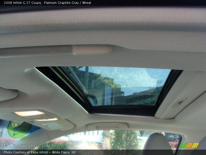 Platinum Graphite Gray / Wheat 2008 Infiniti G 37 Coupe