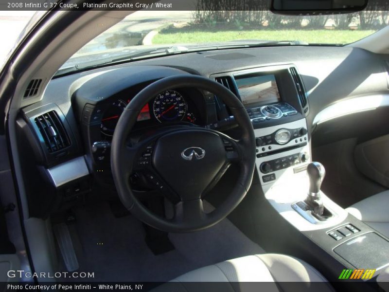Platinum Graphite Gray / Wheat 2008 Infiniti G 37 Coupe