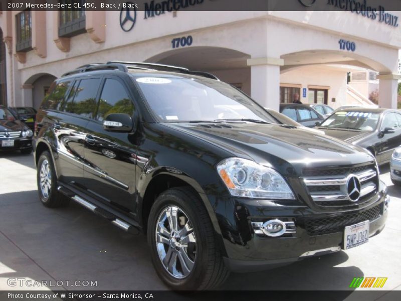 Black / Black 2007 Mercedes-Benz GL 450